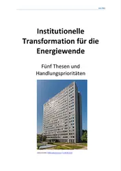 Ideen für die institutionelle Transformation