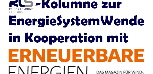 Kolumne zur EnergieSystemWende