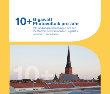 10+ Gigawatt Photovoltaik pro Jahr